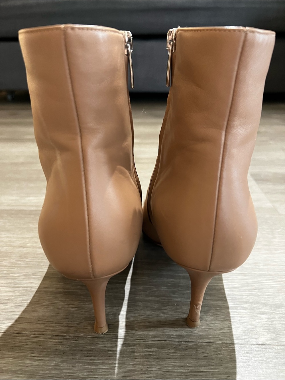 Gianvito Rossi black & tan leather ankle boots - Picture 6 of 9
